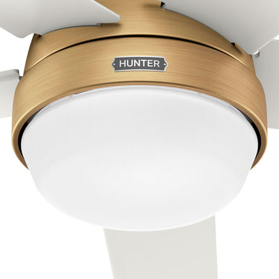 60 inch Aerodyne Wi-Fi ENERGY STAR® Luxe Gold Ceiling Fan with LED Light Kit and Handheld Remote
