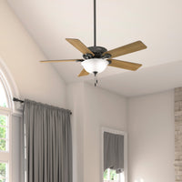 52 inch Pro's Best ENERGY STAR® Noble Bronze Ceiling Fan with LED Light Kit and Pull Chain
