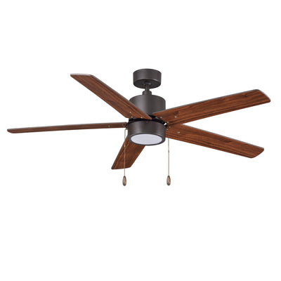 52 Inch Aldea V AC Oil Rubbed Bronze Indoor Ceiling Fan 5-Blade Reversible