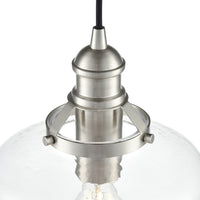 15.75'' Khrisa Brushed Nickel 1 Light Pendant