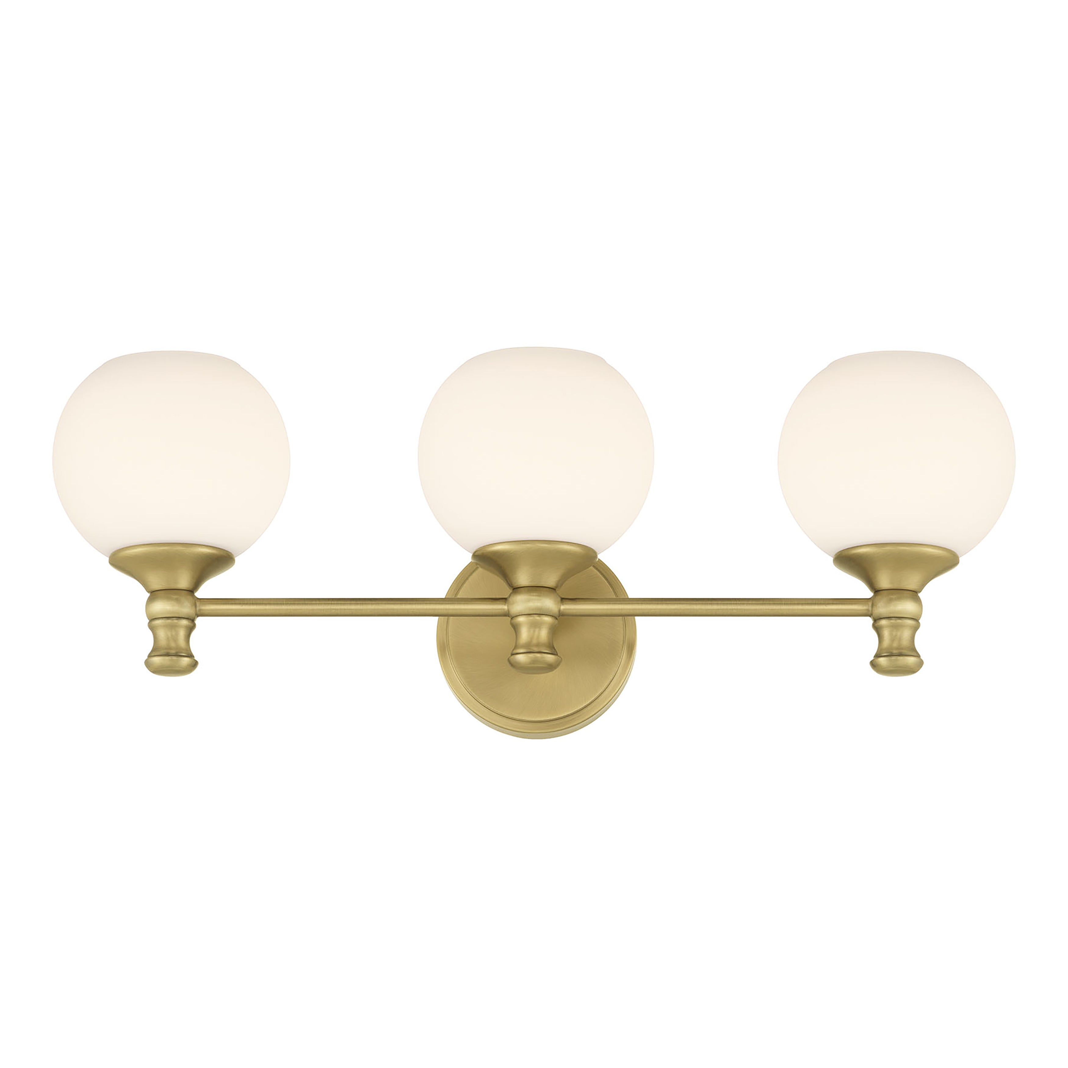 23.5'' Orlisse Vintage Brass 3 Light Bath Vanity