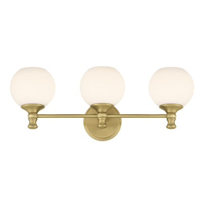 23.5'' Orlisse Vintage Brass 3 Light Bath Vanity