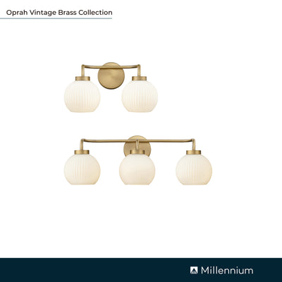 24'' Oprah Vintage Brass 3 Light Bath Vanity
