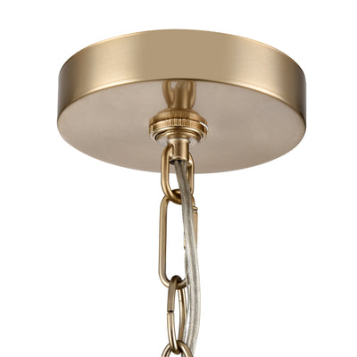 19-inch Verlana Modern Gold 3-Light Clear Glass Chandelier