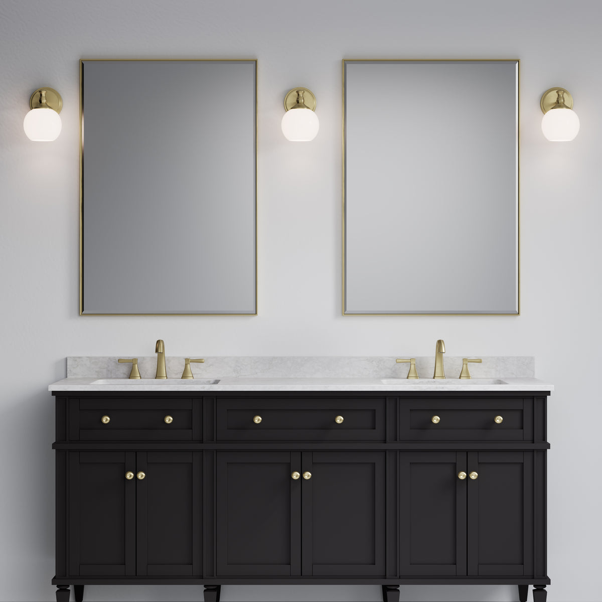 6'' Orlisse Vintage Brass 1 Light Wall Sconce