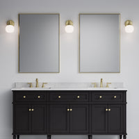 6'' Orlisse Vintage Brass 1 Light Wall Sconce