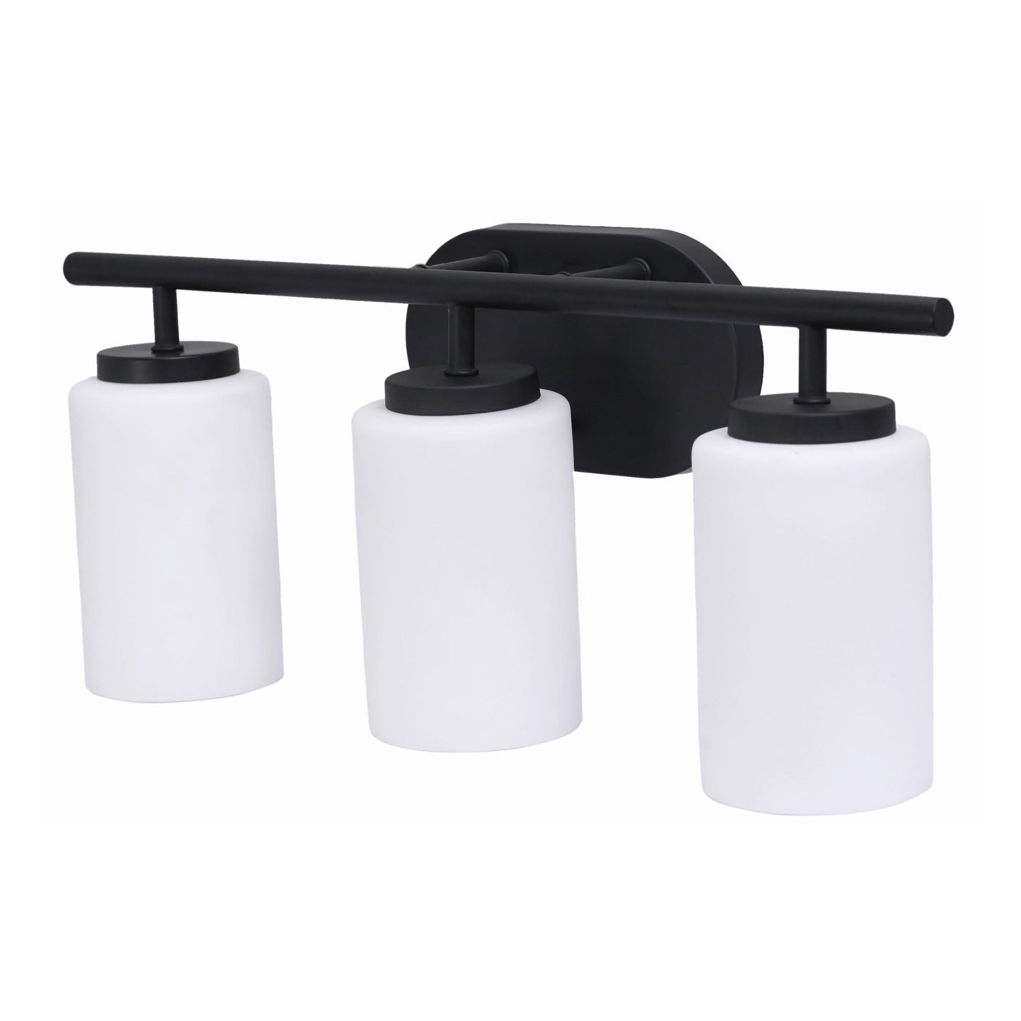 20-inch 3-light Black Vanity Light