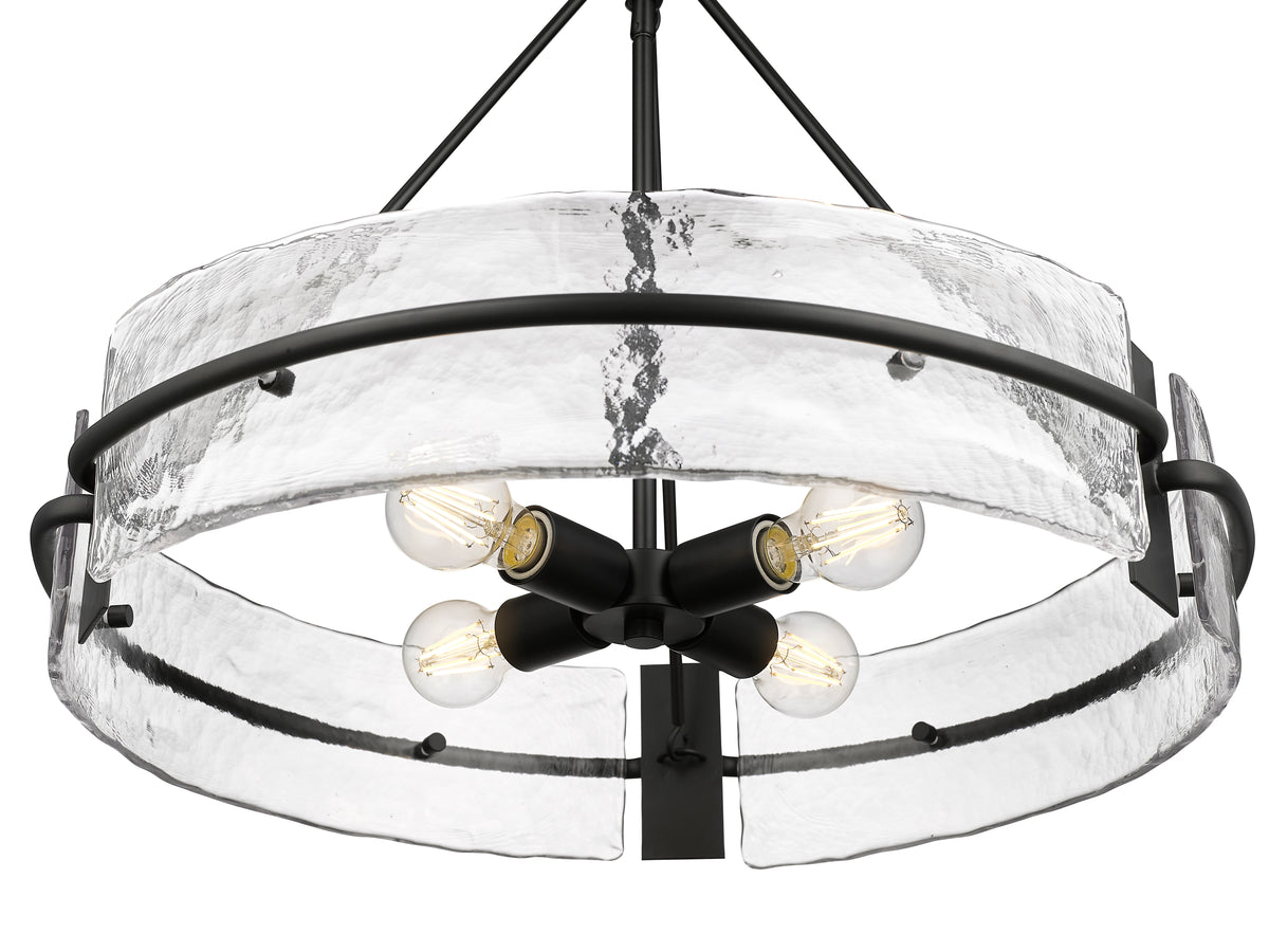 19.75'' Rezi Matte Black 4 Light Pendant