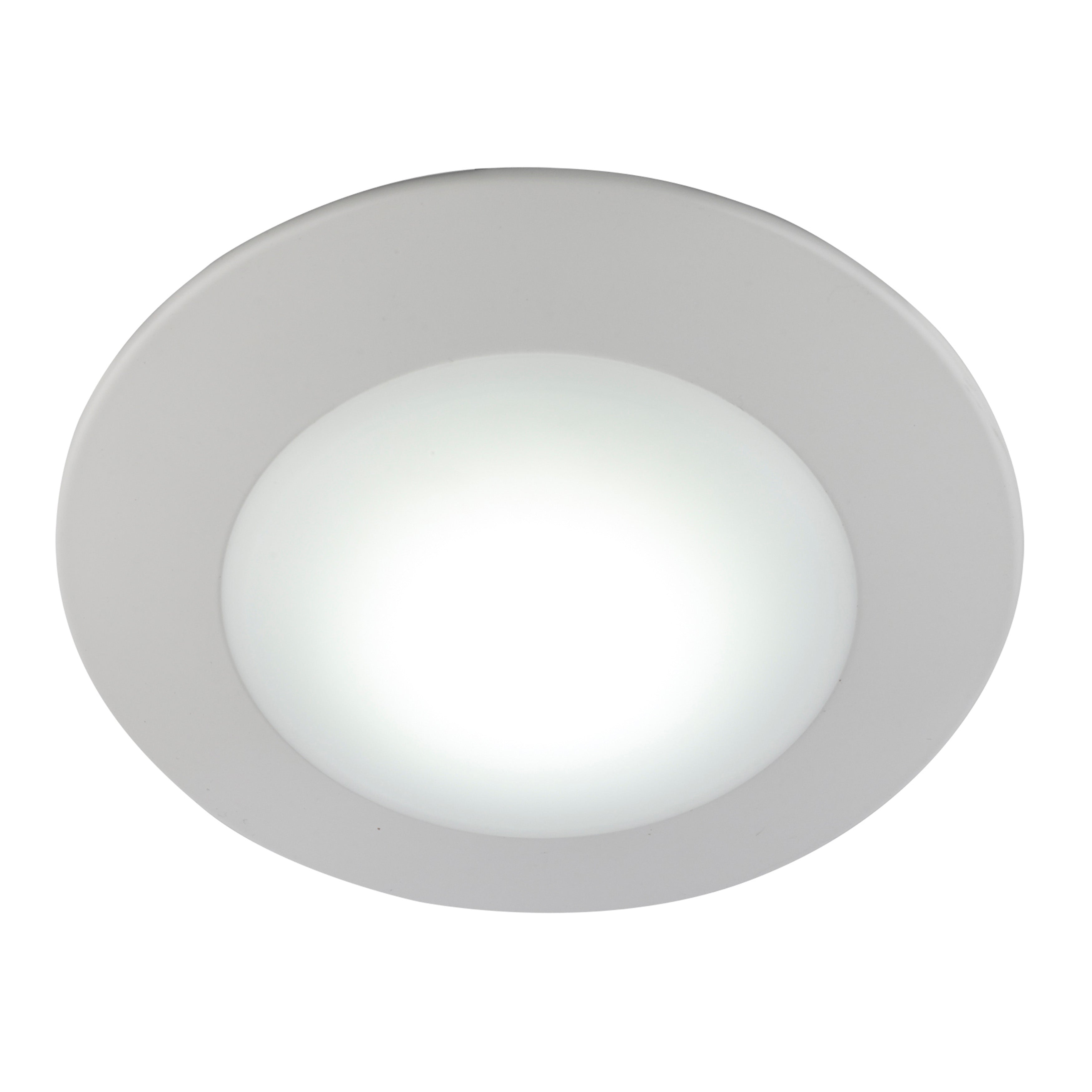 4-inch White Wall Light with 3000K Light