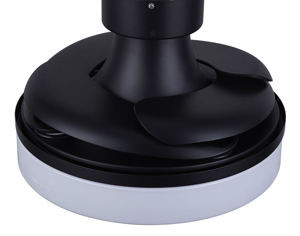 36 Inch Matte Black Retractable Blade Ceiling Fan