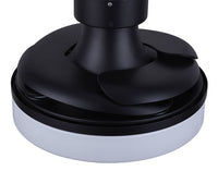 36 Inch Matte Black Retractable Blade Ceiling Fan