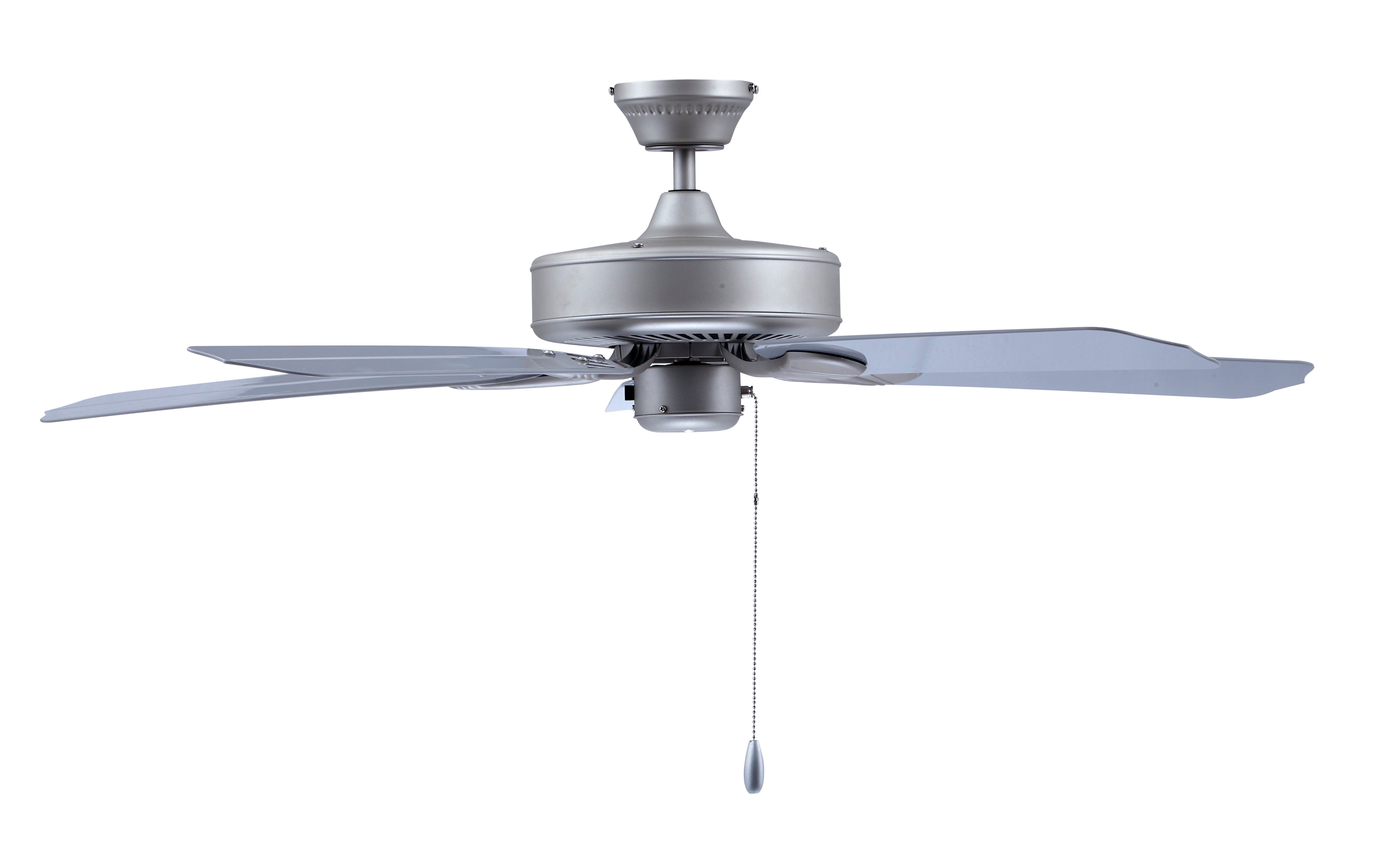 52 Inch Sunset AC Brushed Pewter Outdoor Ceiling Fan 5-Blade Reversible