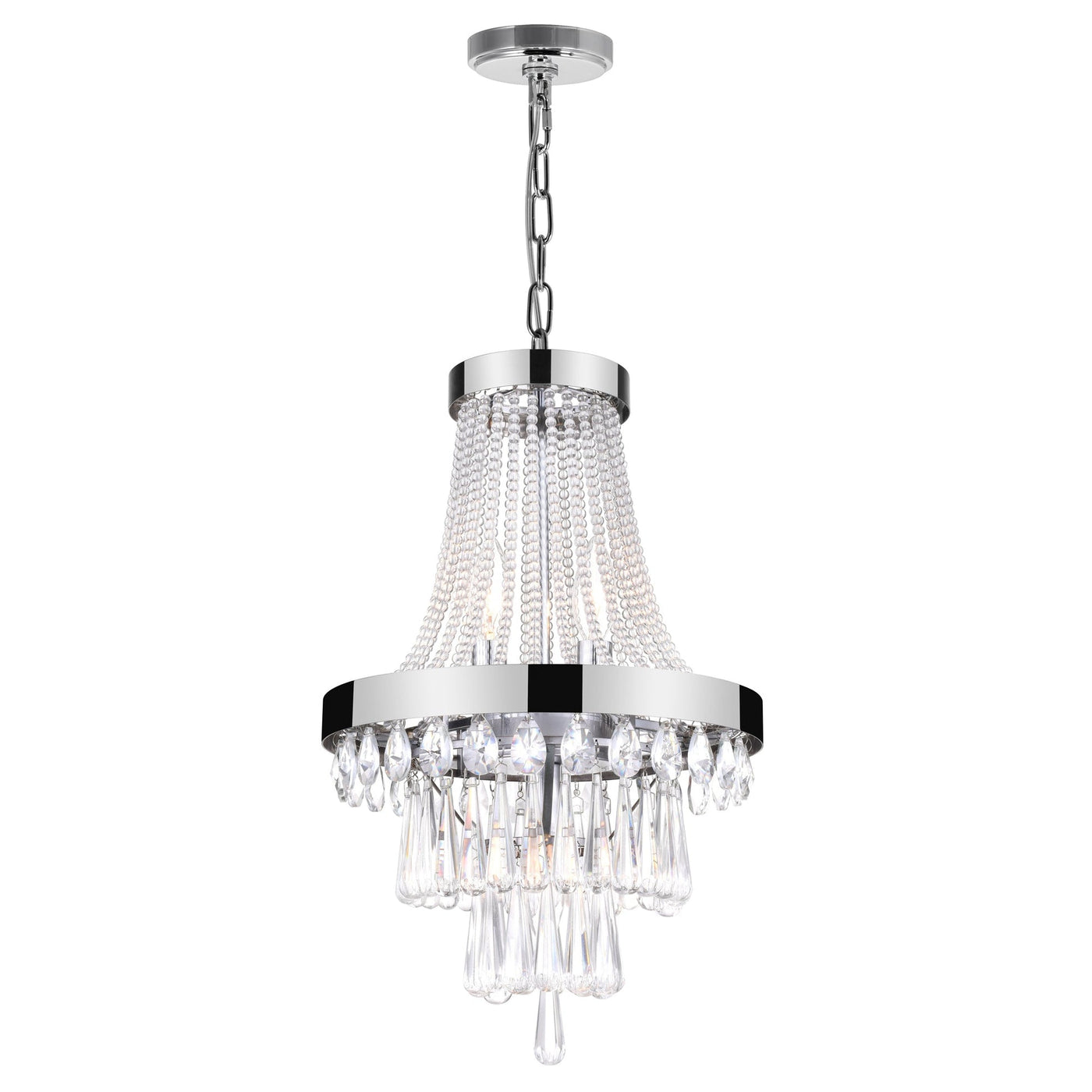 Vast 3 Light Chrome Chandelier