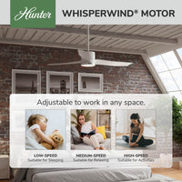 42 inch Low Profile White Low Profile Ceiling Fan and Pull Chain