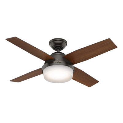 44 inch Dempsey Noble Bronze Ceiling Fan with LED Light Kit and Handheld Remote