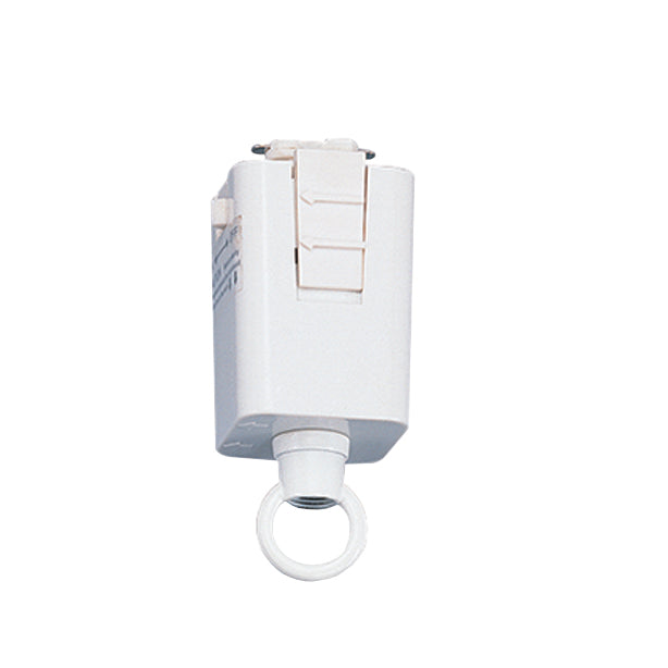 1.5-inch White Track Light Adapter