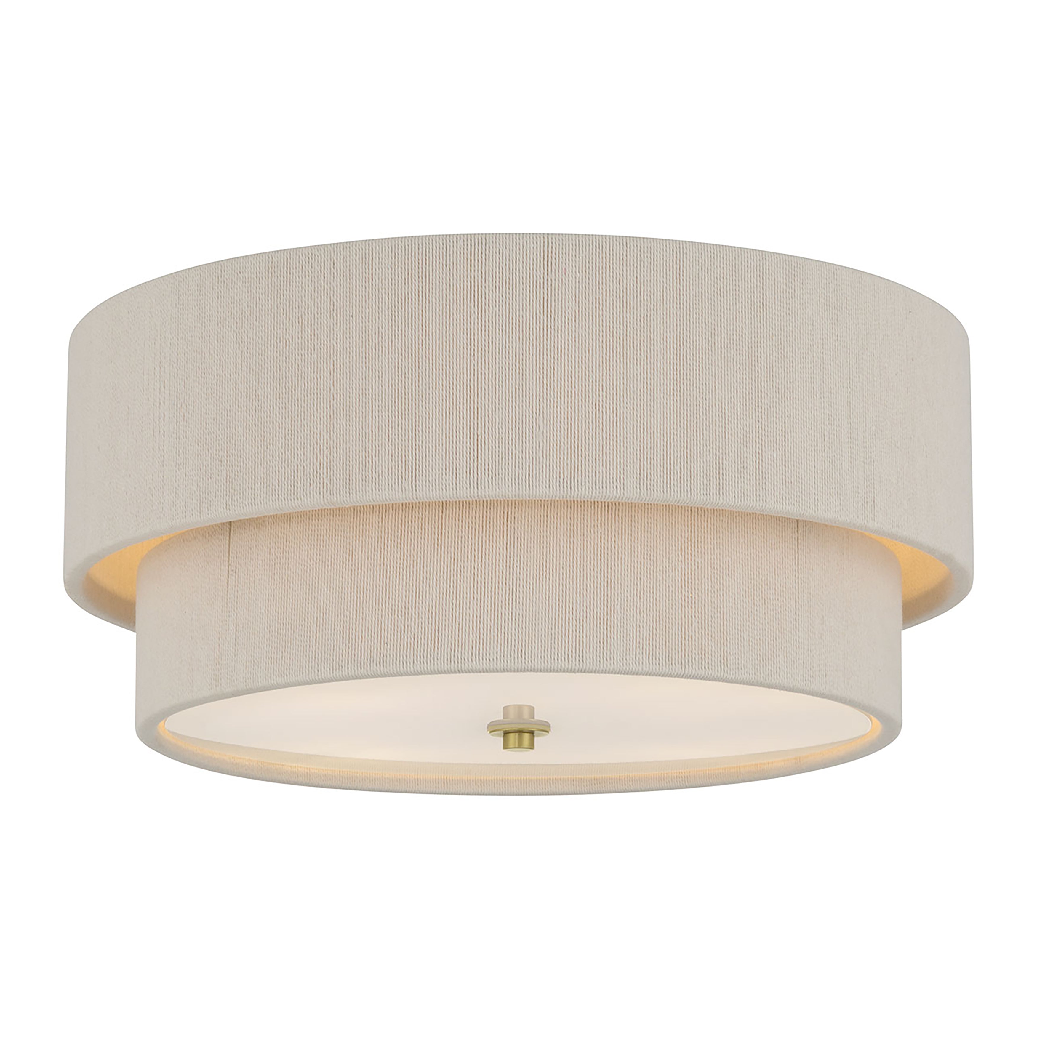 8'' Helbert Vintage Brass 4 Light Flush Mount