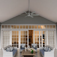 52 inch Jetty Matte Silver WeatherMax Indoor / Outdoor Ceiling Fan and Wall Control