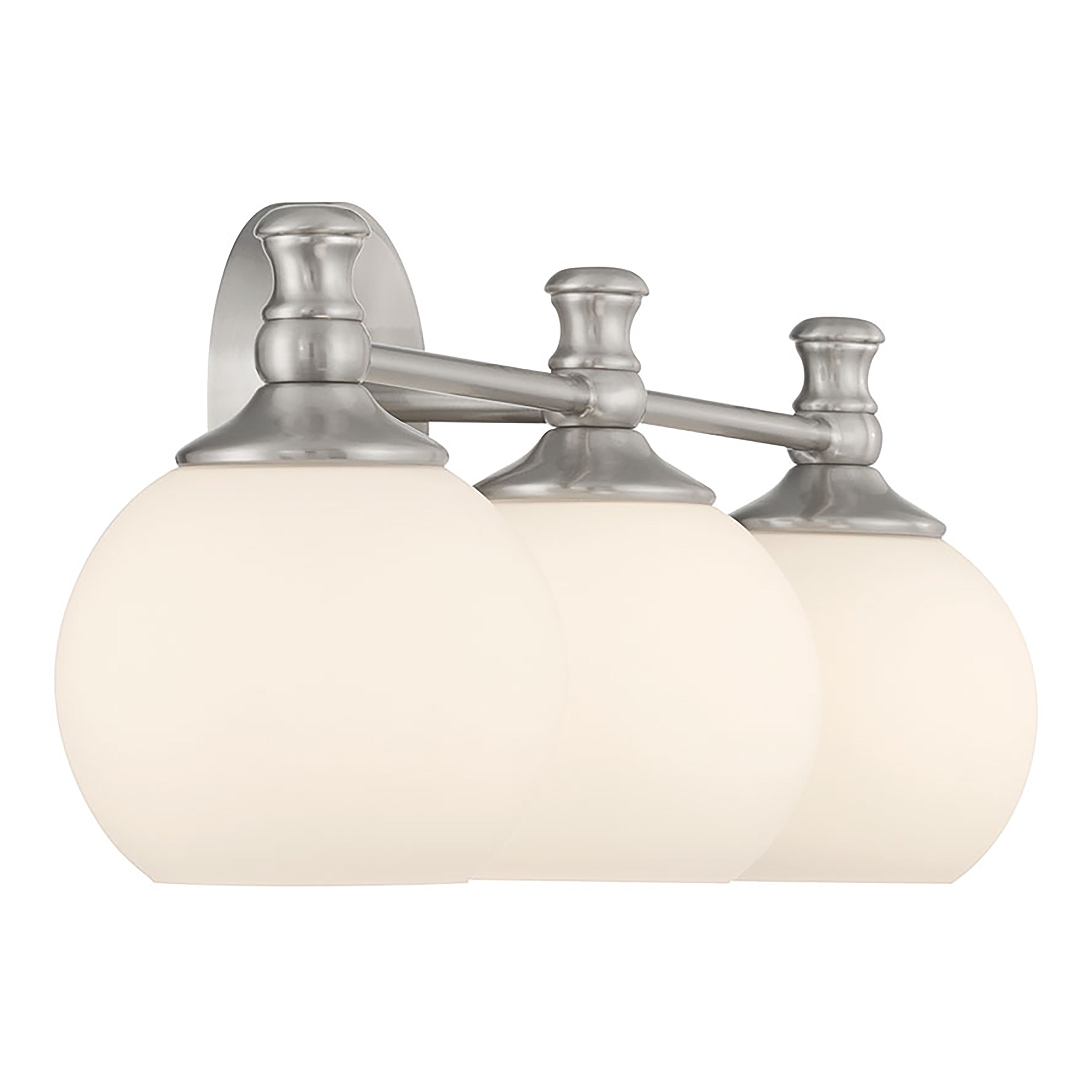 23.5'' Orlisse Brushed Nickel 3 Light Bath Vanity