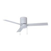 52 Inch Sabio AC White Indoor Ceiling Fan 3-Blade Reversible