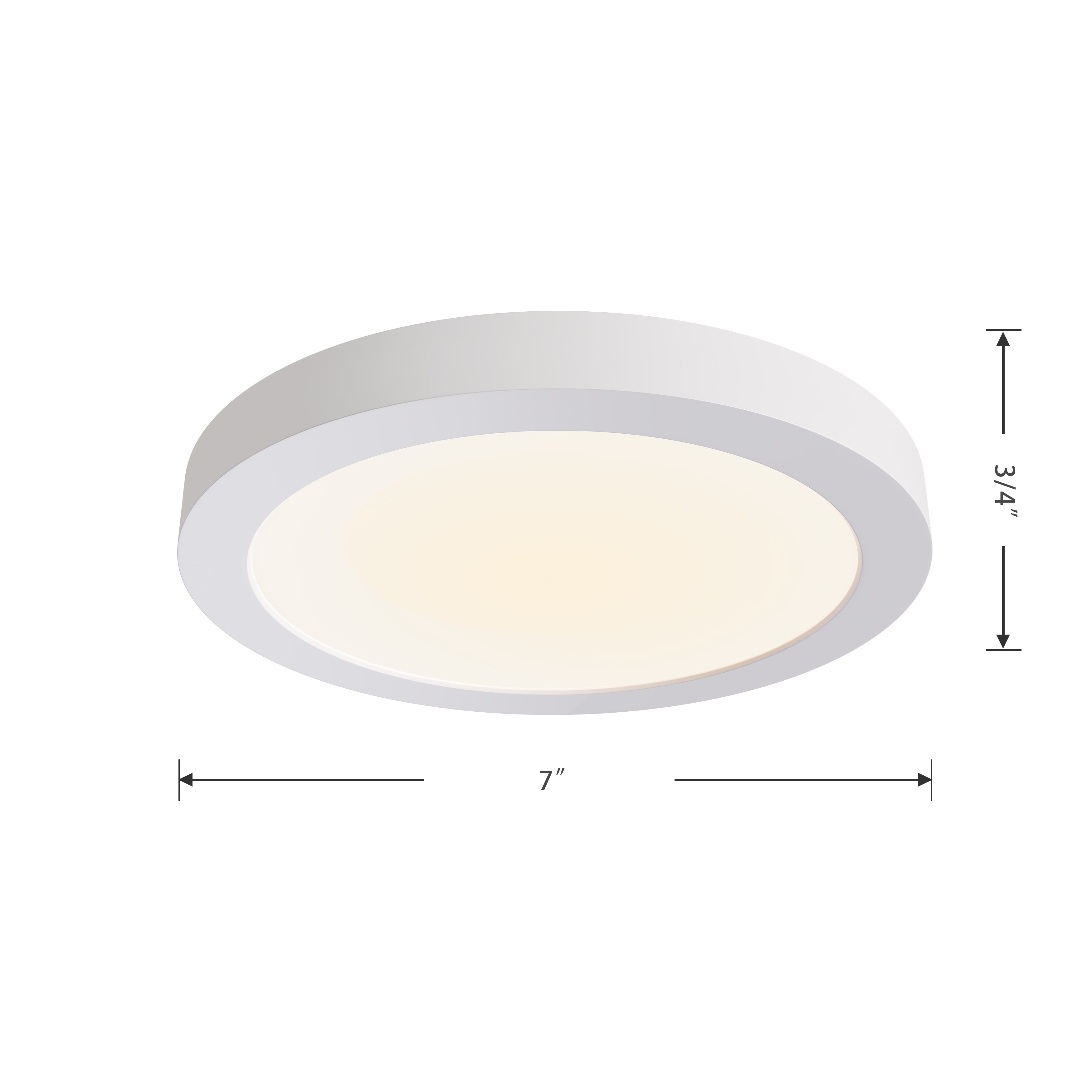 7-inch White Wall Light