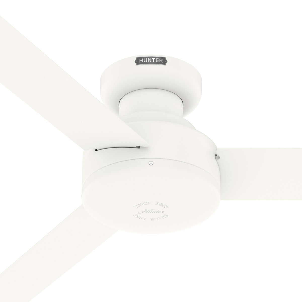 52 inch Presto Matte White Low Profile Ceiling Fan and Wall Control