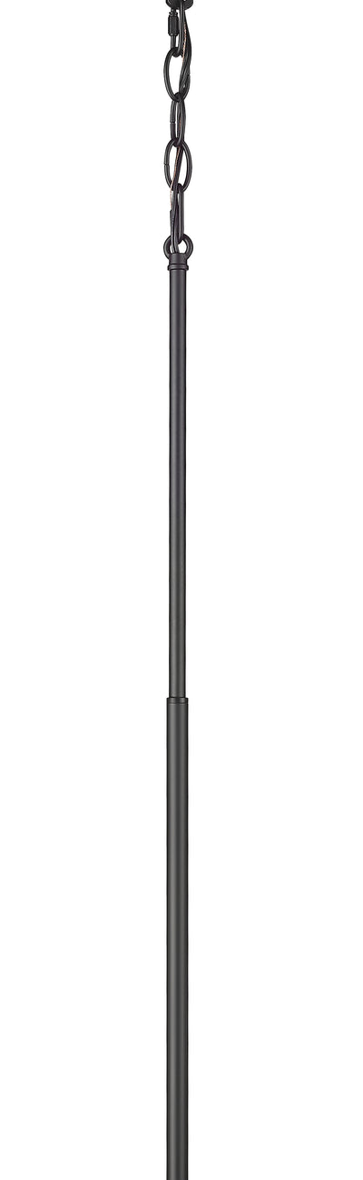 23.75'' Skyva Matte Black 8 Light Chandelier