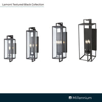 6'' Lamont Textured Black 1 Light Wall Sconce