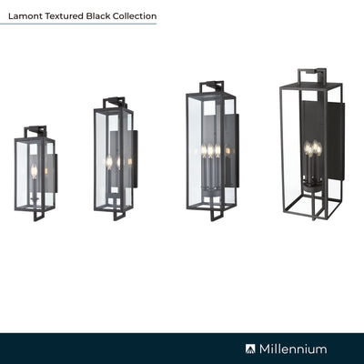 6'' Lamont Textured Black 1 Light Wall Sconce