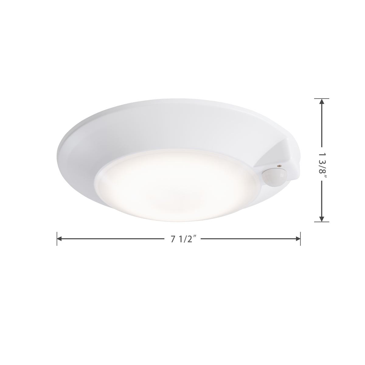 6-inch White Wall Light with 5-CCT Selectable White, 14W Output and Motion Sensor