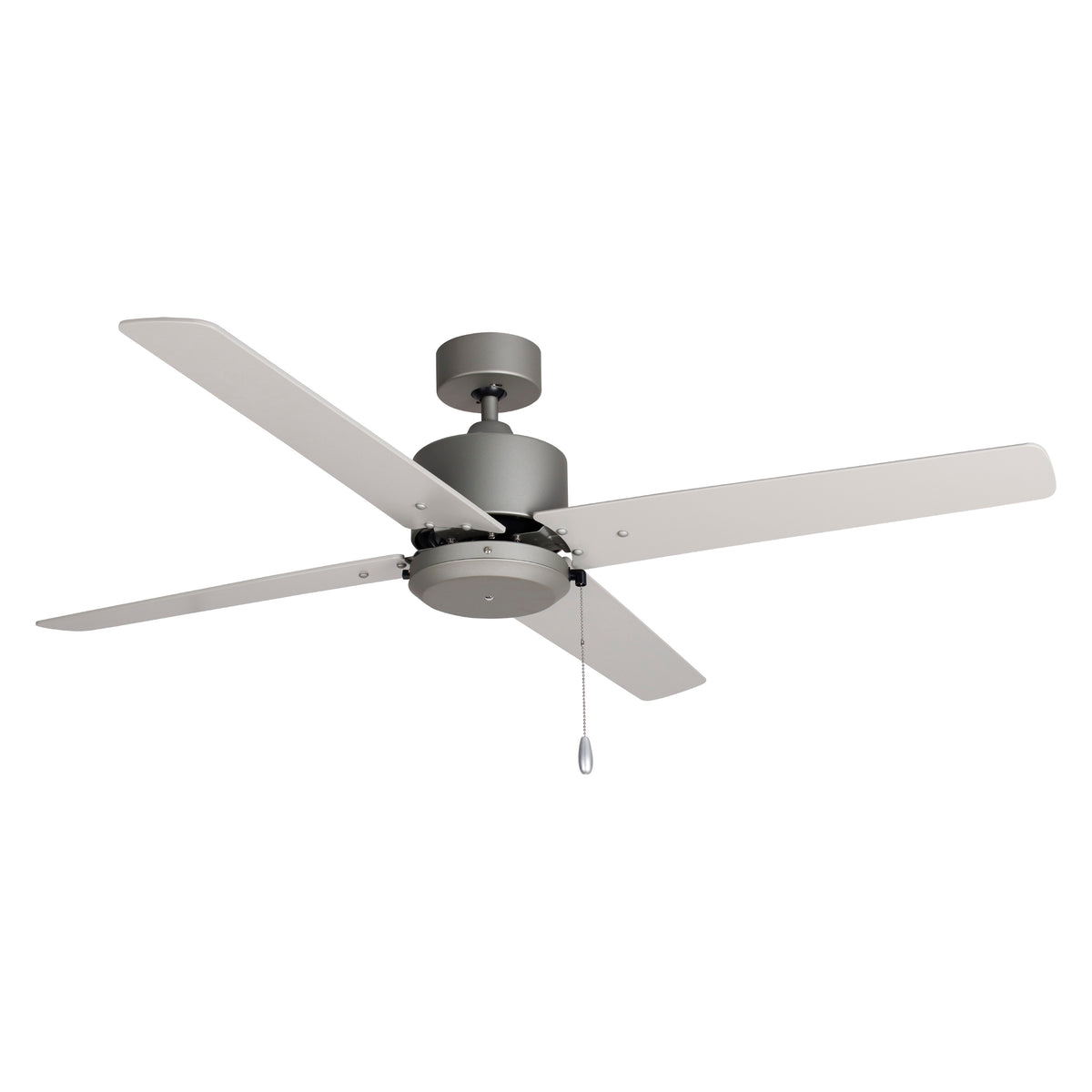 52 Inch Aldea VIII AC Brushed Pewter Outdoor Ceiling Fan 4-Blade