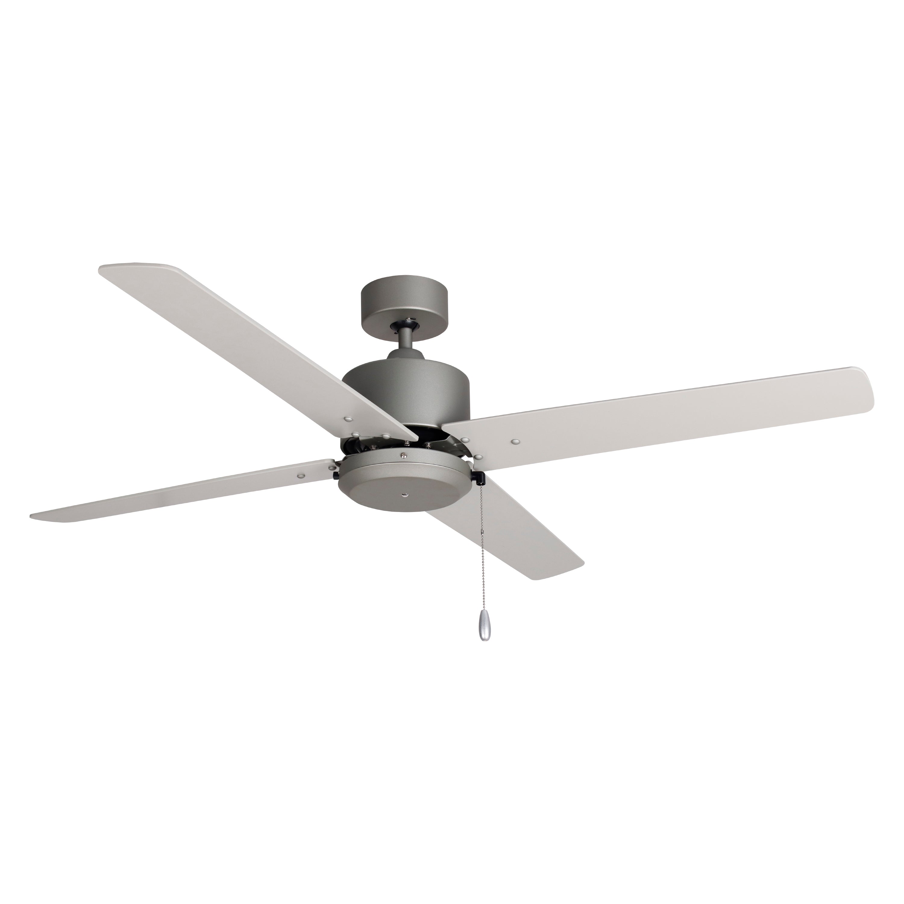 52 Inch Aldea VIII AC Brushed Pewter Outdoor Ceiling Fan 4-Blade