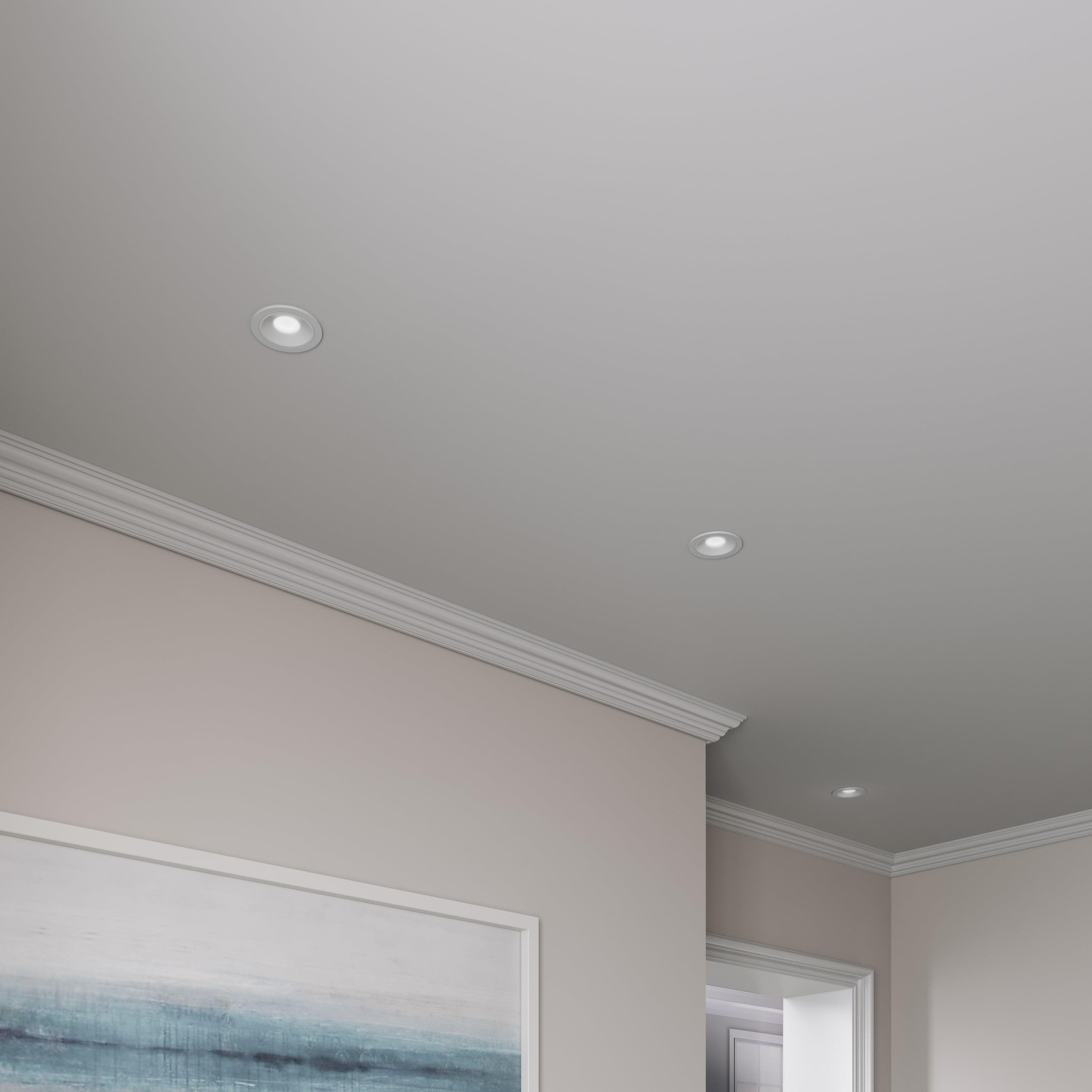4-inch White Wall Light with 5-CCT Selectable White, 11W Output and Dimmable LED