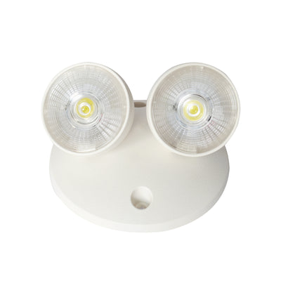 4.75-inch White Double Head Emergency Light