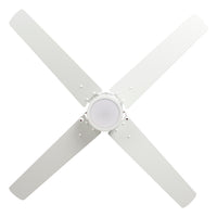52 Inch Aldea AC White Indoor Ceiling Fan Reversible