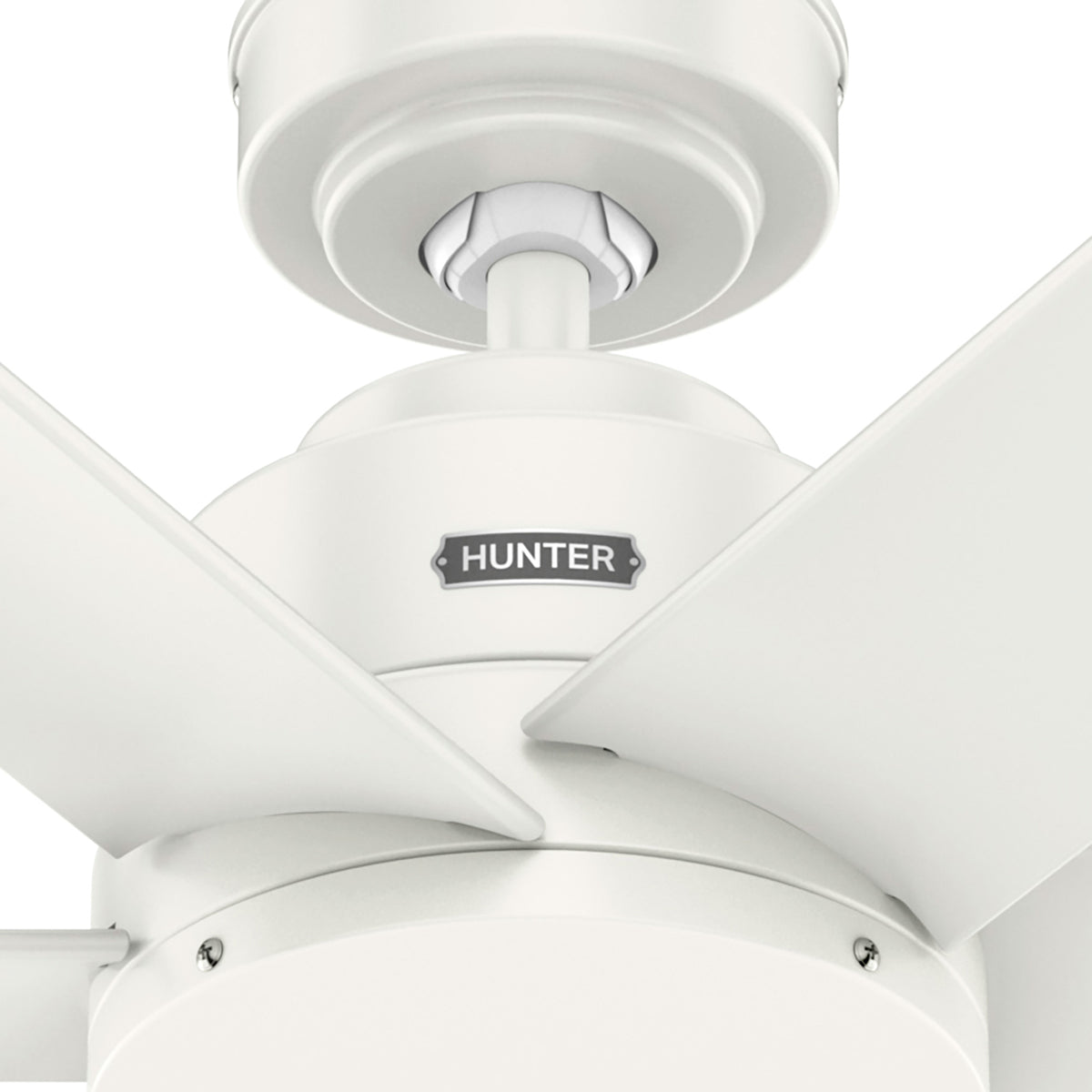 52 inch Kennicott Fresh White Damp Rated Ceiling Fan and Wall Control