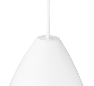 13'' Kayman Matte White 1 Light Pendant
