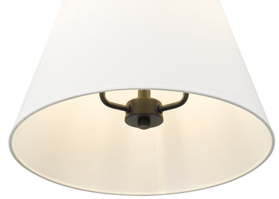 24'' Adorra Matte Black 3 Light Pendant