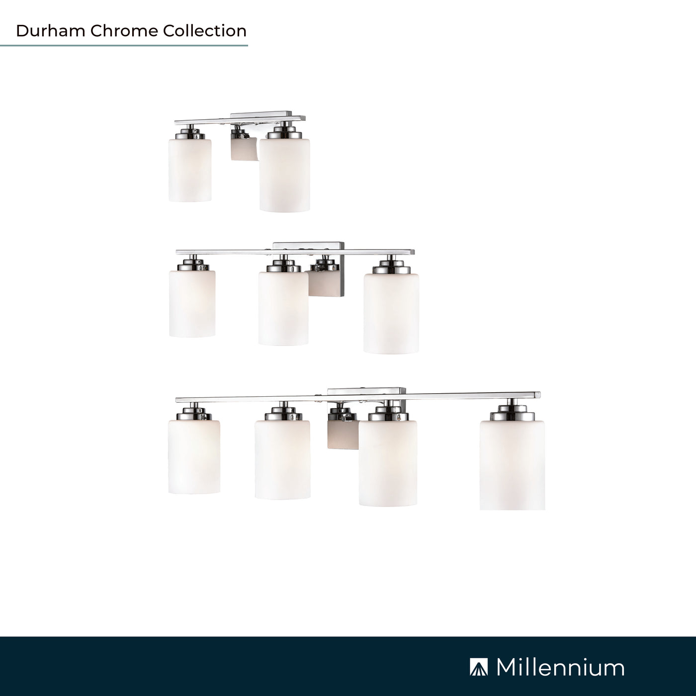 14.25'' Durham Chrome 2 Light Bath Vanity