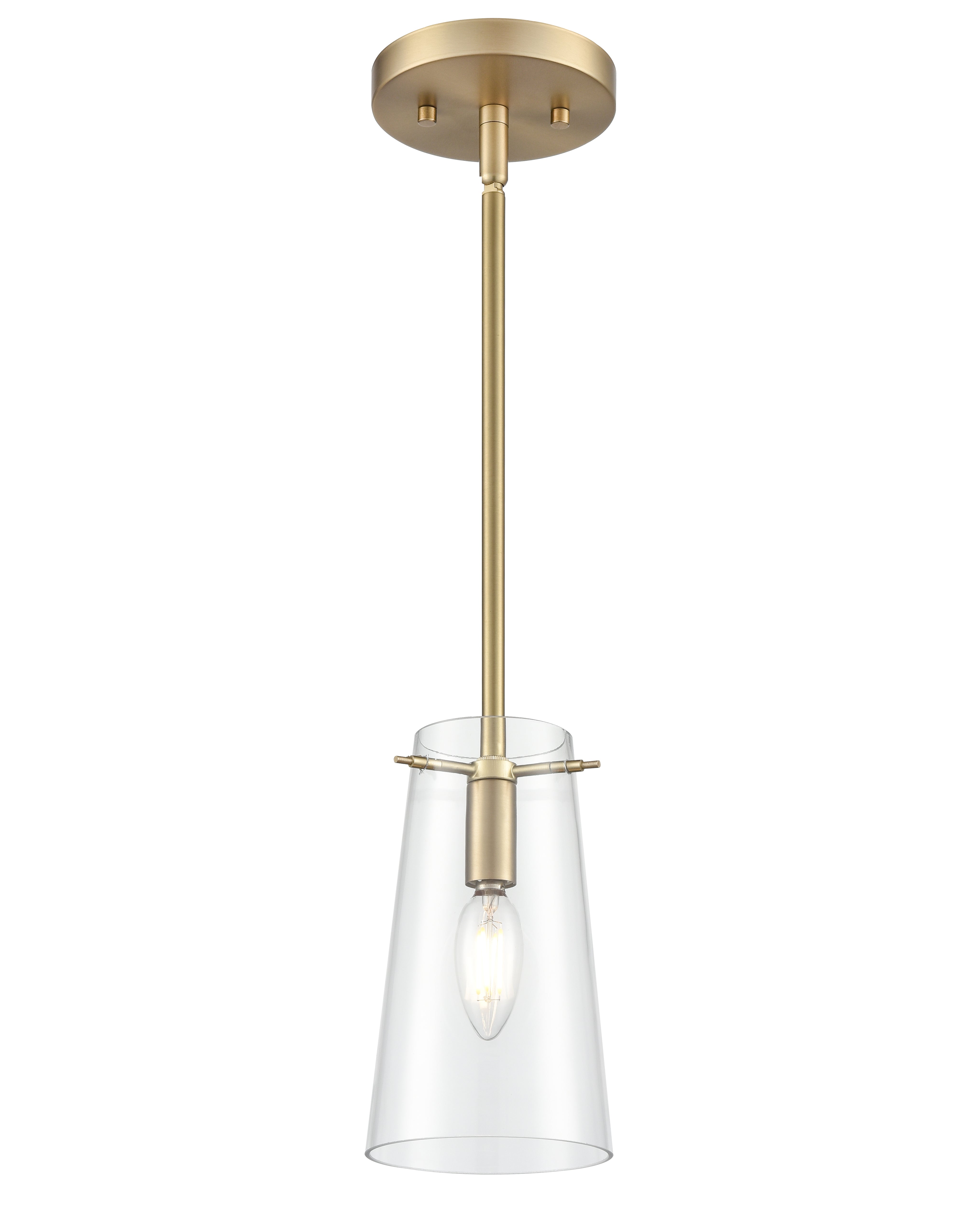 16.5'' Maccan Vintage Brass 1 Light Pendant