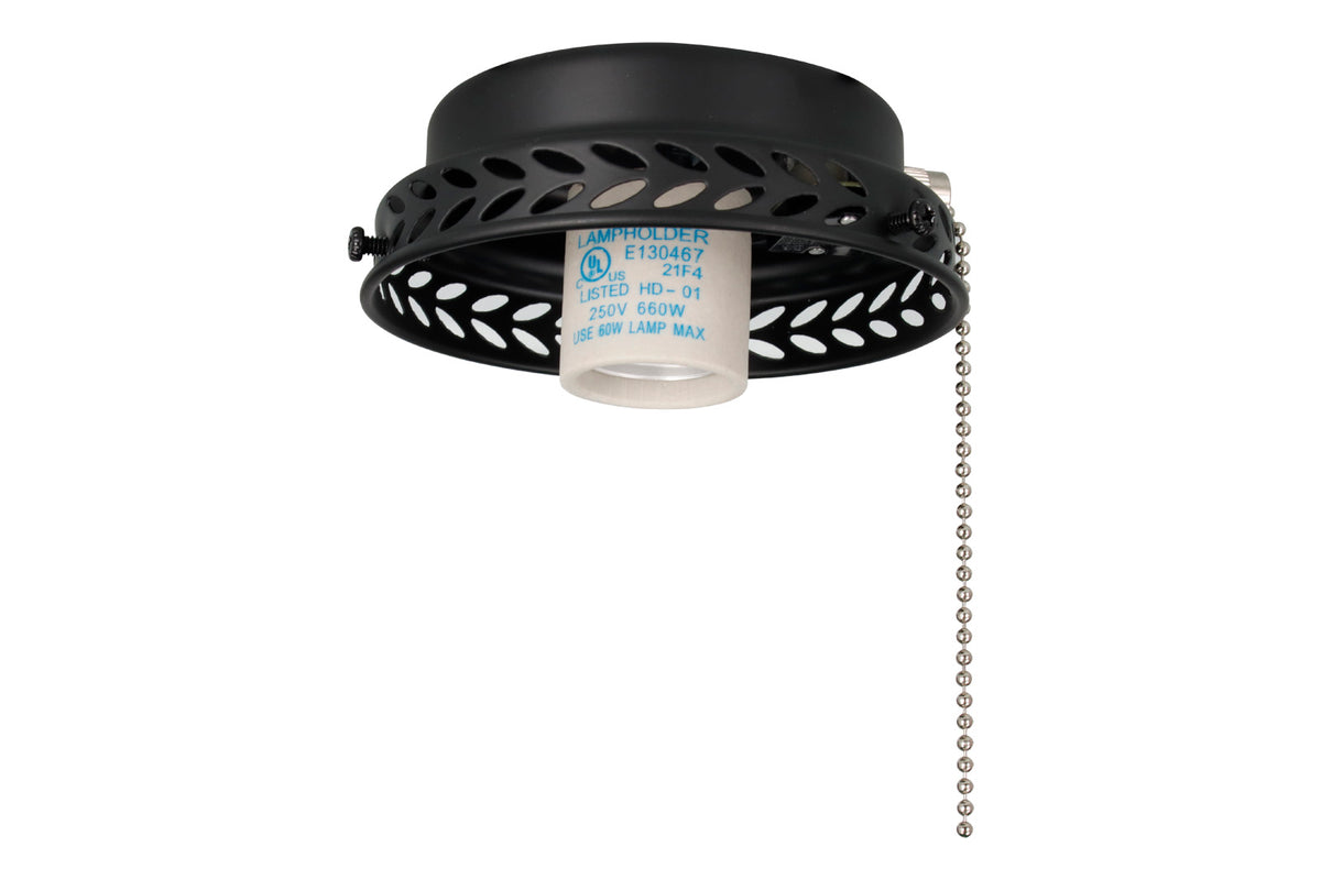 4.5-inch Matte Black Fan Light Kit Fitter