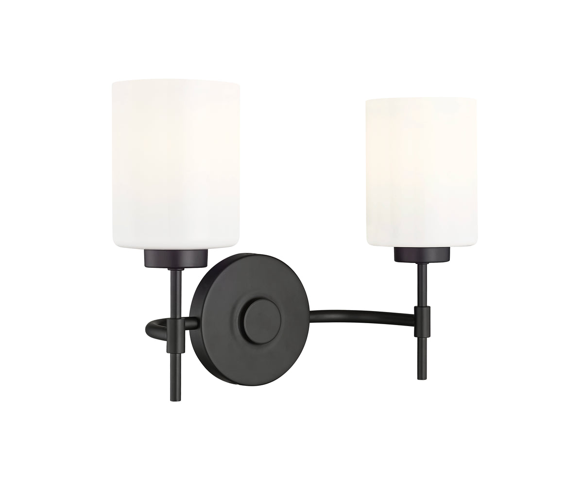15.5'' Keylee Matte Black 2 Light Bath Vanity