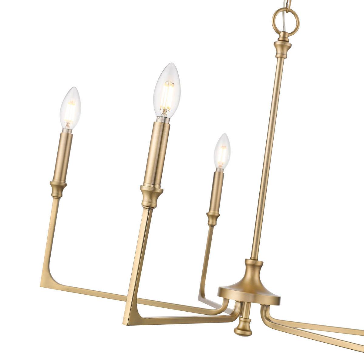 21'' Azara Vintage Brass 5 Light Chandelier