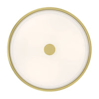 5.5'' Ardezia Vintage Brass 3 Light Flush Mount
