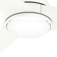 44 inch Aeronaut  Wi-Fi ENERGY STAR® Matte White Damp Rated Ceiling Fan with LED Light Kit