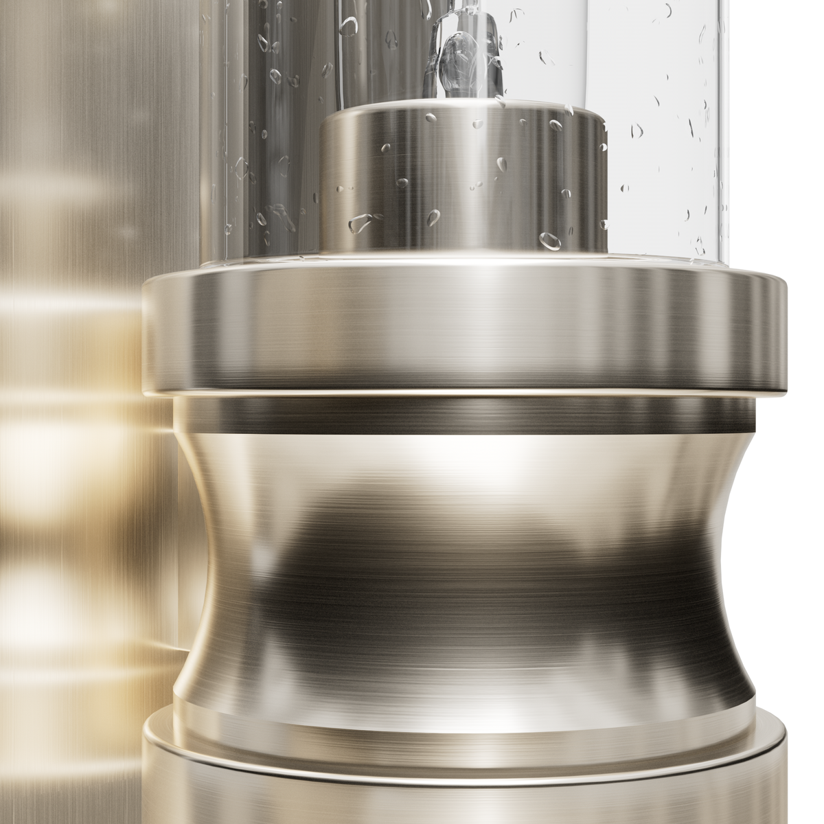 Lenlock 13-inch 1-light Brushed Nickel Wall Sconce with Seeded Glass