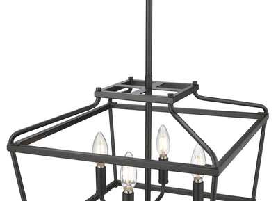 13'' Nellita Matte Black 4 Light Pendant