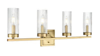 29.75'' Iversen Vintage Brass 4 Light Bath Vanity