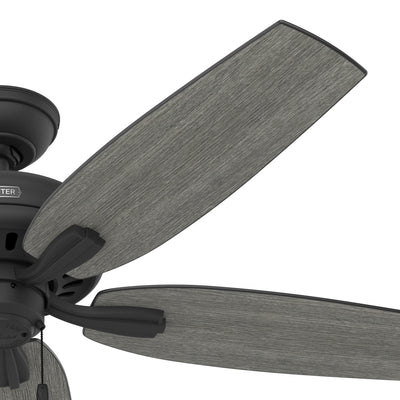 52 inch Newsome Matte Black Ceiling Fan and Pull Chain