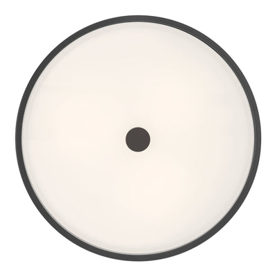8.75'' Ardezia Matte BlackClear Ribbed 3 Light Semi-Flush Mount